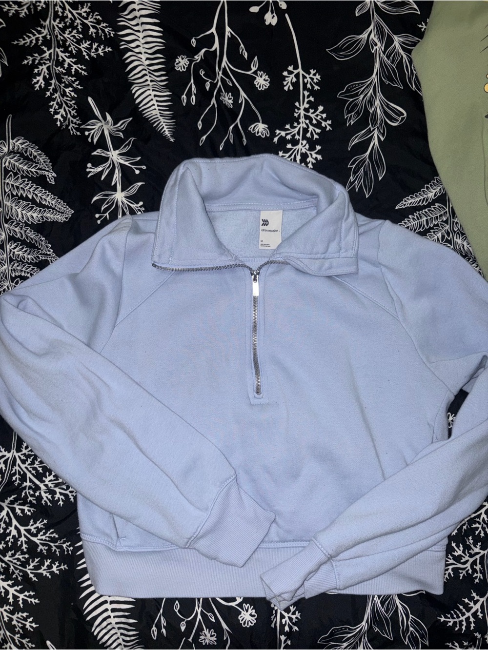 all in motion Light Blue Quarter-Zip Pullover Hoodie